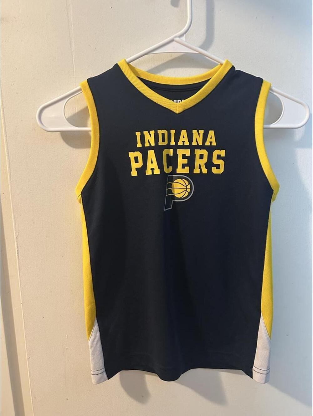 Official NBA Indiana Pacers blank kids jersey size 6/7 years